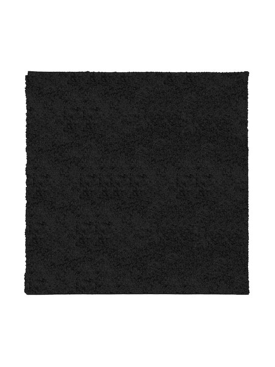 vidaXL Rug Rectangular Shaggy Black