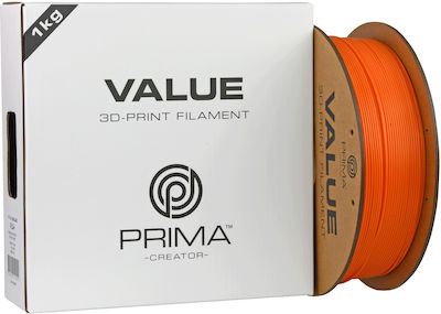 PrimaCreator Primavalue PLA+ 3D-Drucker Filament 1.75mm Orange 1kg