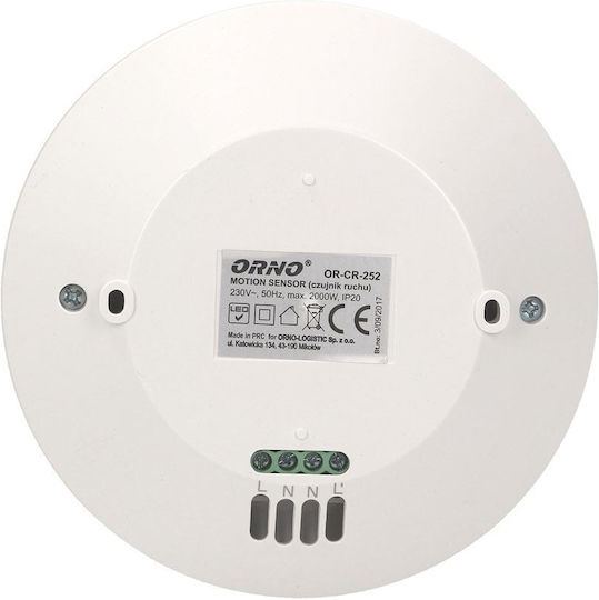 Orno Αισθητήρας Κίνησης OR-CR-252 1τμχ