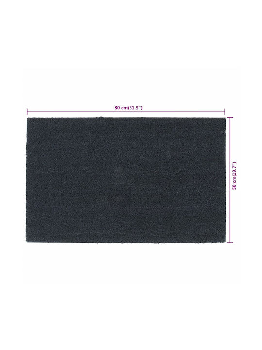 vidaXL Entrance Mat made of Coir with Anti-slip Backing Gray 50x80cm