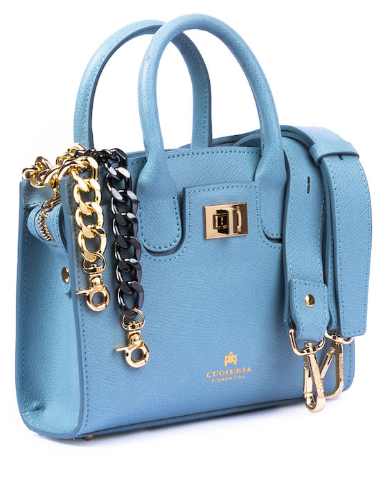 Cuoieria Fiorentina Women's Bag Tote Hand Blue