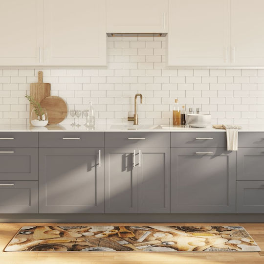 vidaXL Kitchen Mat Runner with Anti-slip Underlay Colorful 60x180εκ.