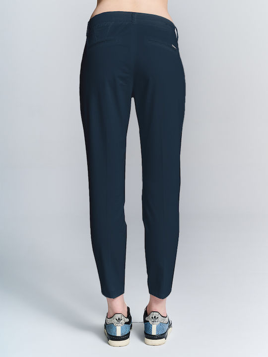 Staff Patrizia Wmn Damen Chino Hose Blu