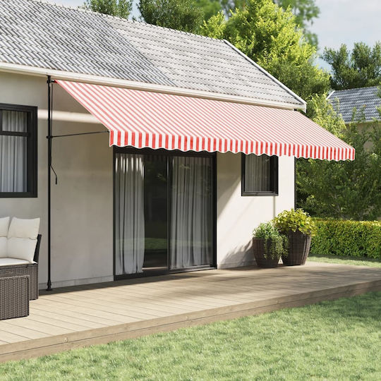 vidaXL Replacement Awning Red with PU Coating 3.5x5m