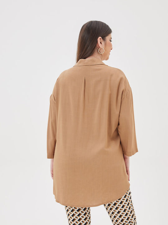 Dama Tesatura Pantaloni Beige