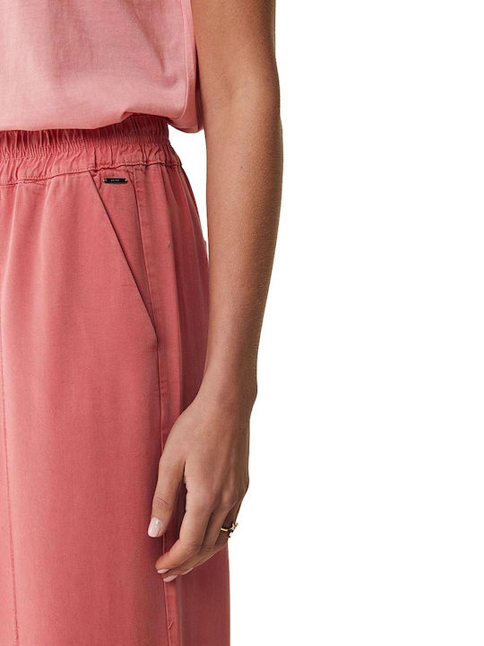 Women's Fabric Trousers Coral
