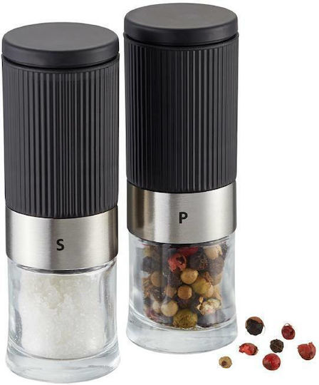 Gefu Tusome Handbuch Gewürzmühlen Inox in Schwarz Farbe 9.2cm 2Stück