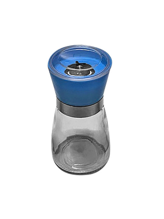 HOMie Manual Glass Pepper Mill In Black Colour 13cm