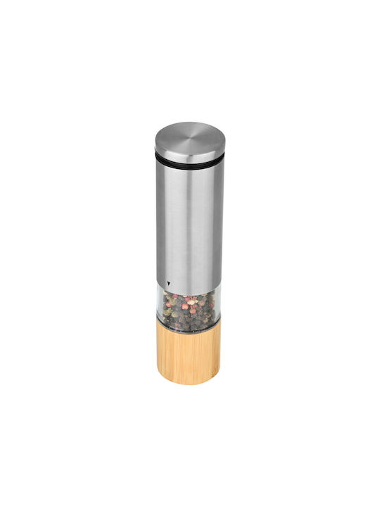 Estia Bamboo Essentials Electric Set Spice Mills Inox in Silver Color 21cm 1pcs