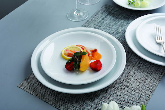 Max Home Farfurie joasă Alb cu Diametru 25.5cm
