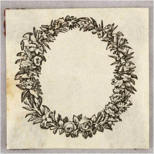 Engraving Vignette Tablou Lemn 110x110cm