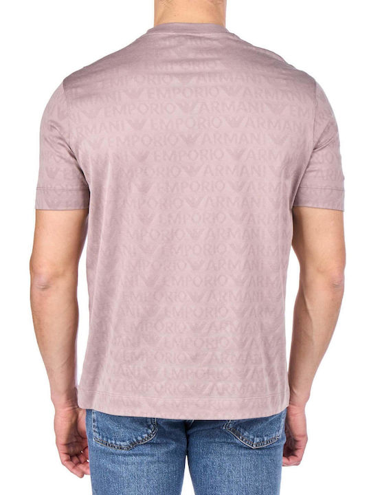 Emporio Armani T-shirt Bărbătesc cu Mânecă Scurtă Gri