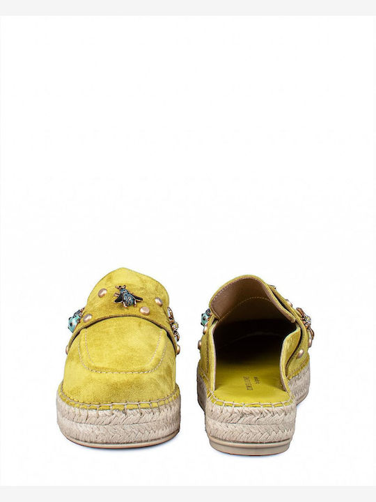 Komis & Komis Flat Mules Yellow