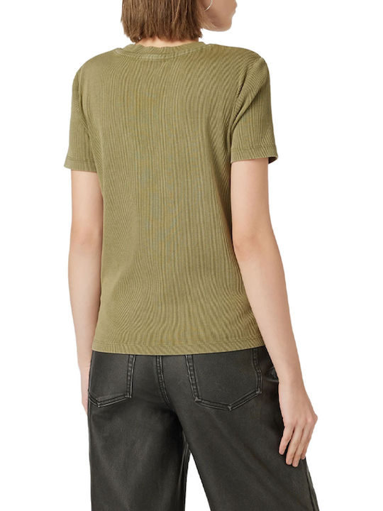 Calvin Klein Damen T-shirt Grün