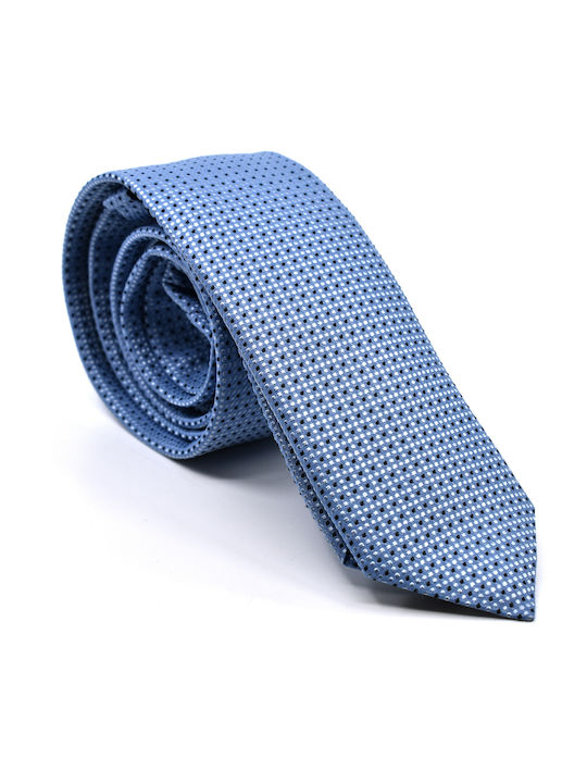 Hugo Men's Tie Silk Printed in Blue Color