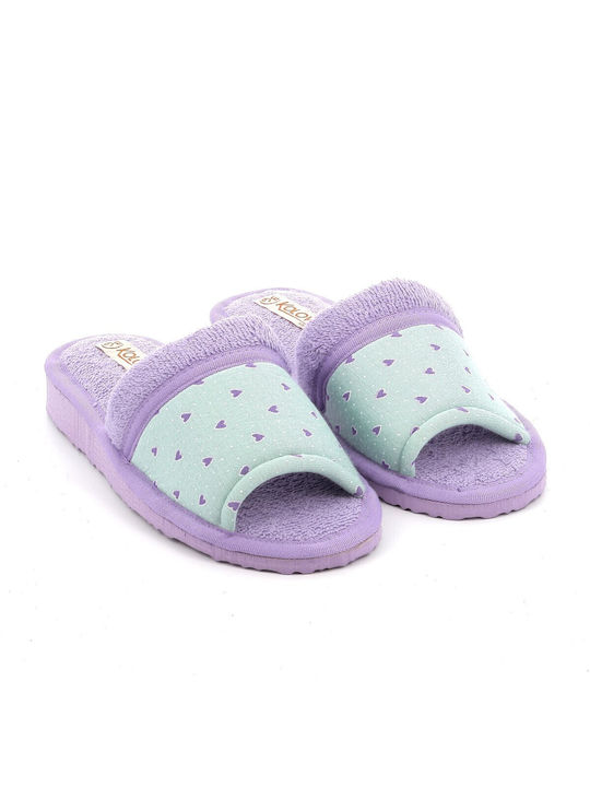 Terry Winter Women's Slippers in Purple color