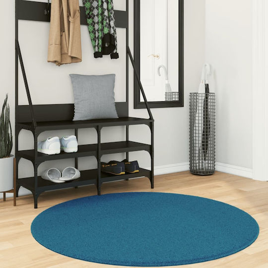 vidaXL Oviedo Rug Round Turquoise