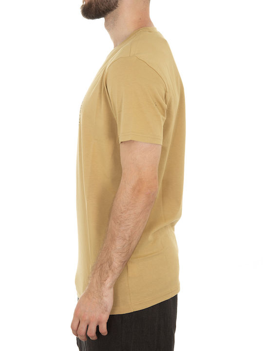 Staff Ανδρικό T-shirt Κοντομάνικο Beige