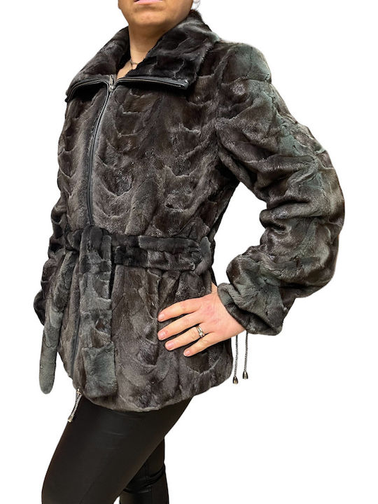 Frauen Pelz Gray