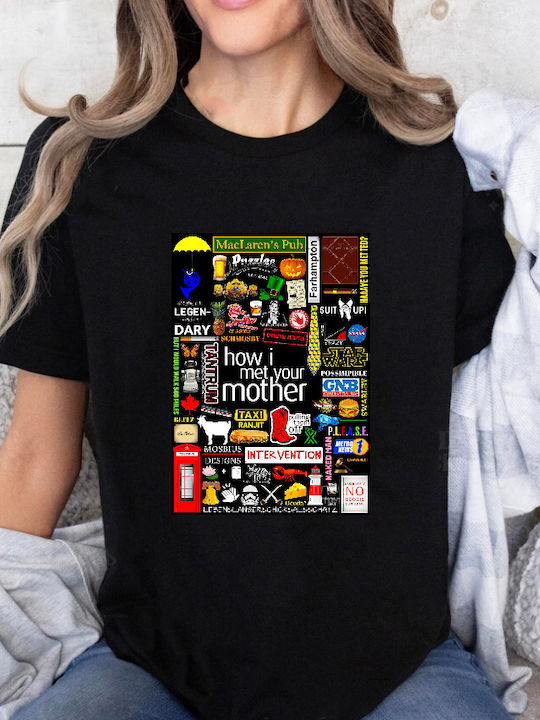 Fruit of the Loom How I Met Your Mother T-shirt Black Cotton