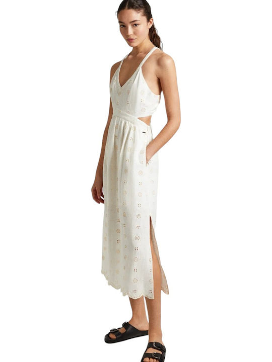 Summer Midi Dress Ecru