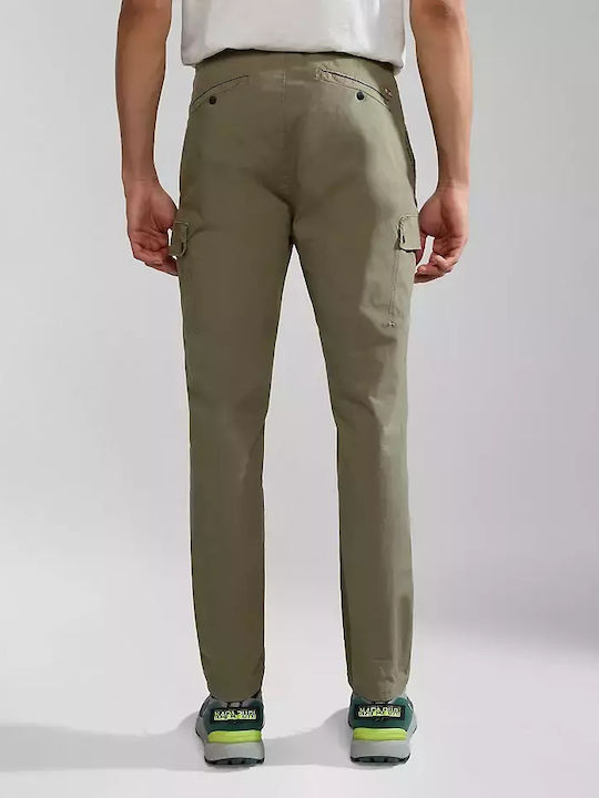 Napapijri Men's Trousers Cargo in Regular Fit GREEN