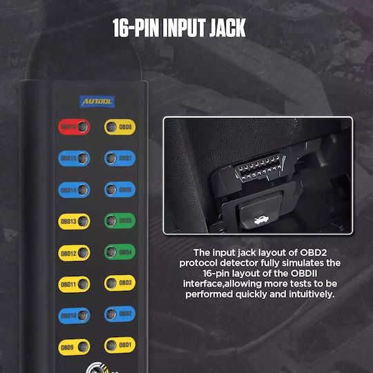 Autool Instrument de diagnosticare auto Digital OBD 2 cu Cablu