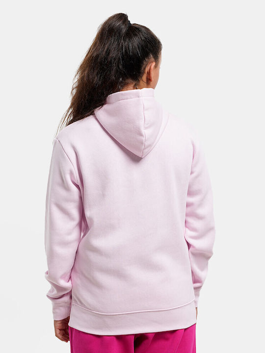 Jordan Fleece Παιδικό Φούτερ με Κουκούλα Pink Foam