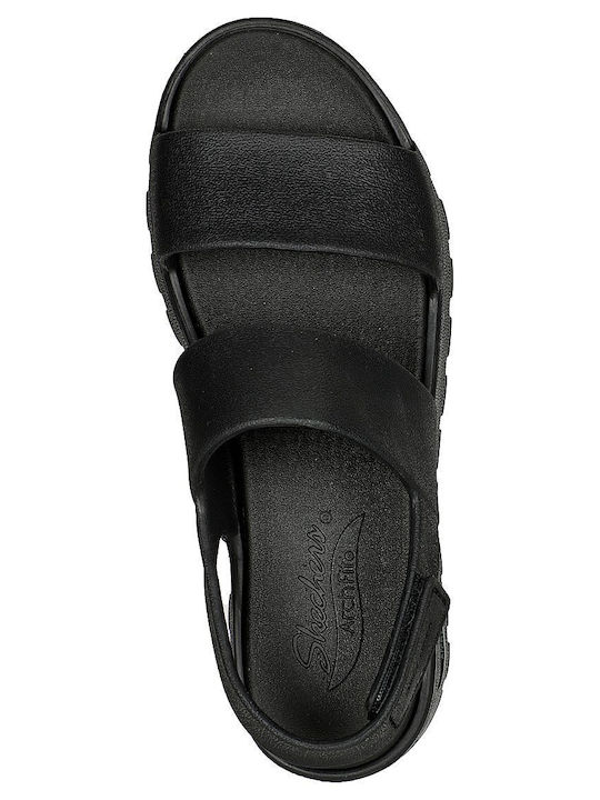 Arch Fit Footsteps Flache Sandalen für Damen in Schwarz Farbe