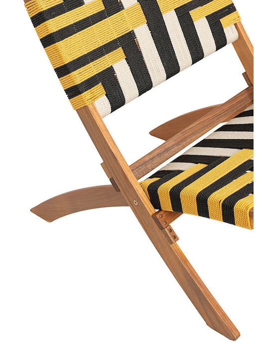 Καρέκλα Εξωτερικού Χώρου Ξύλινη Verano Multicolor 78x60x72.5εκ.