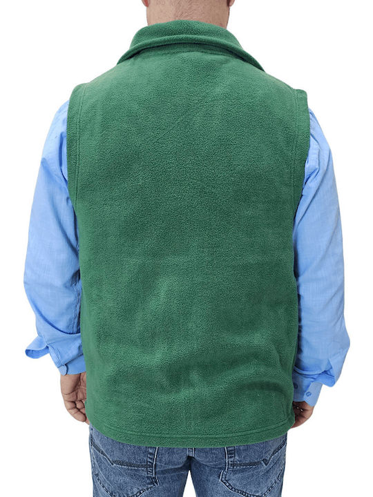 Roly Ανδρικό Γιλέκο Εργασίας με Επένδυση Fleece Πράσινο