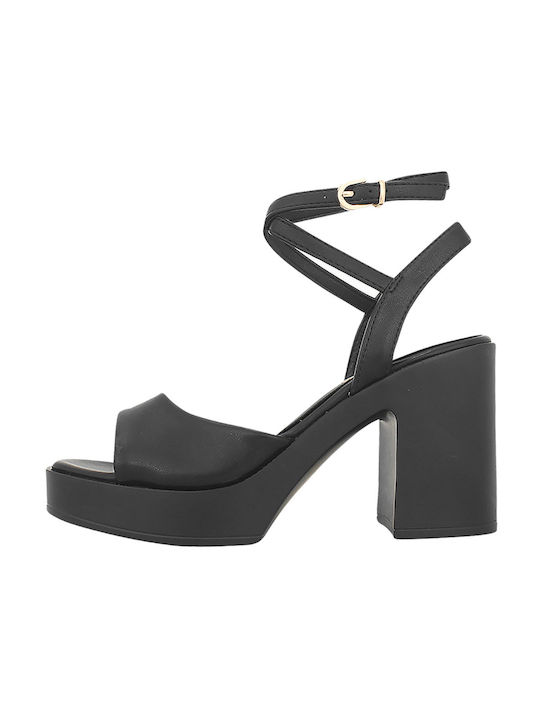 Gianna Kazakou Leather Women's Sandals Black