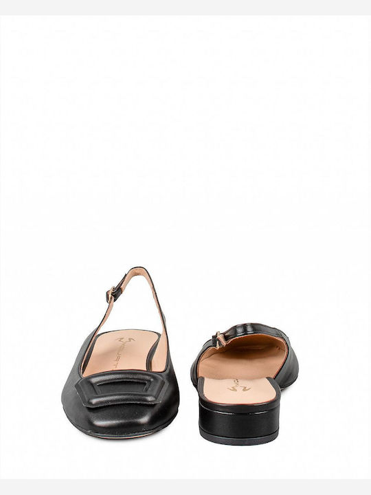 Mourtzi Leather Black Heels