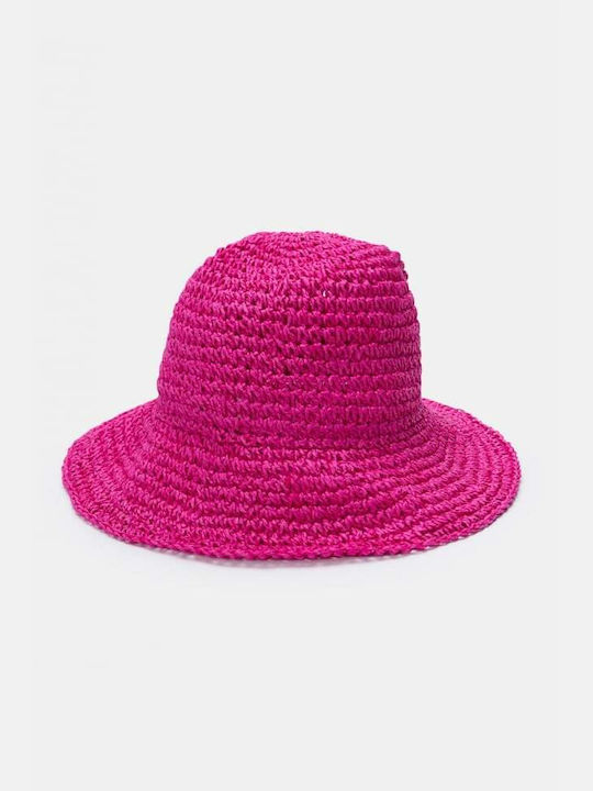 Decoro Frauen Korbweide Hut Fuchsie