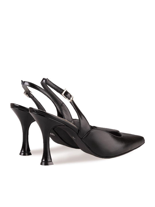 Pumps mit Riemchen Schwarz