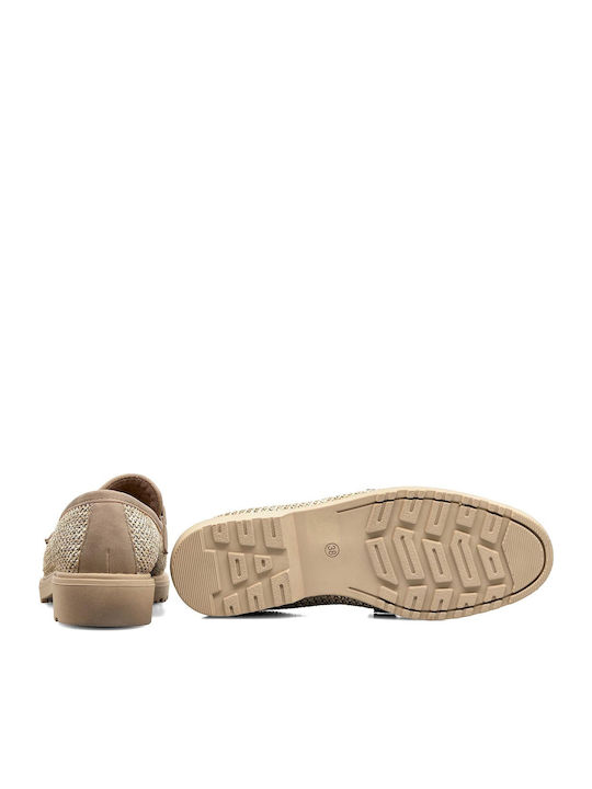 Salina Γυναικεία Loafers σε Μπεζ Χρώμα