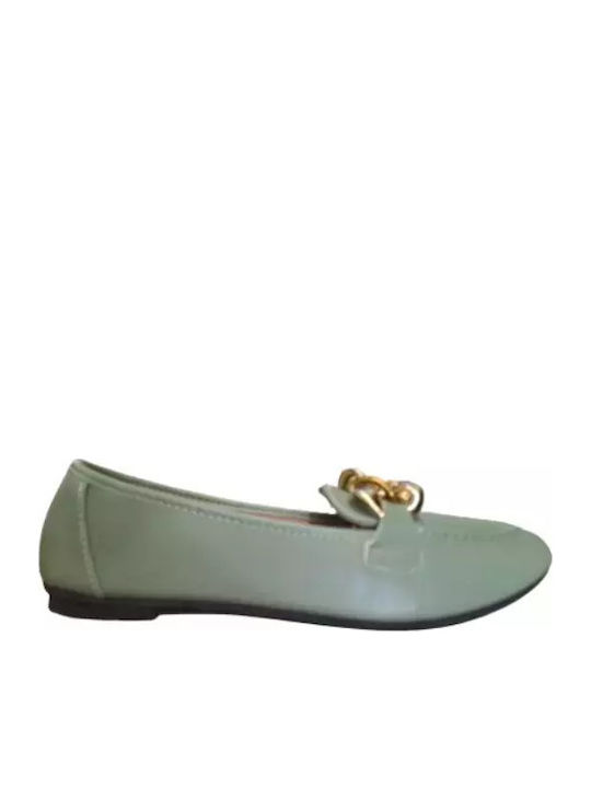 Γυναικεία Loafers σε Πράσινο Χρώμα