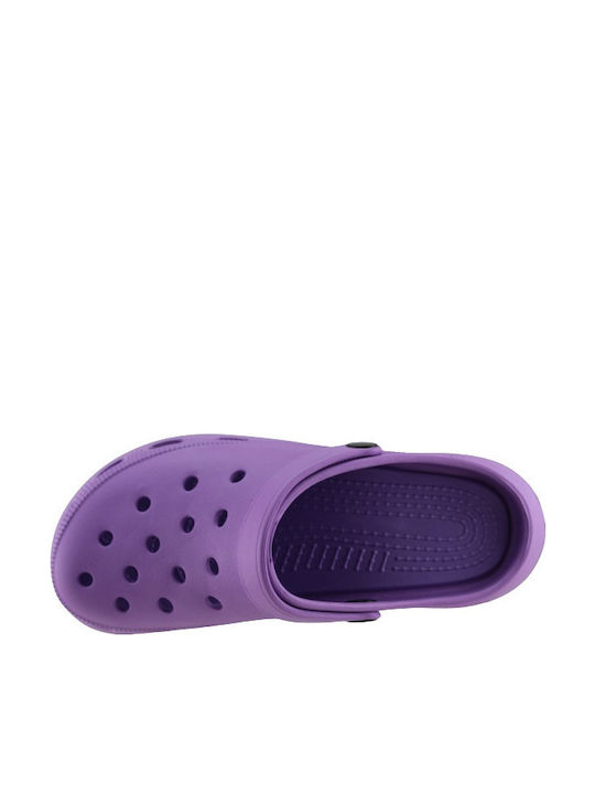Adam's Shoes Women's Clogs Purple