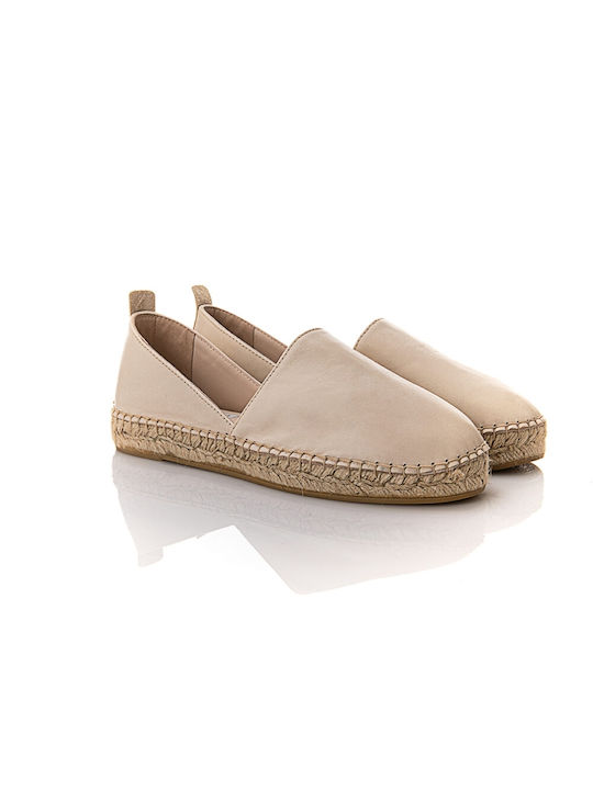 Sofia Manta Women's Leather Espadrilles Nude