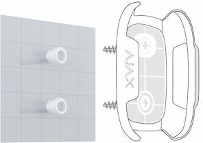 Holder Button Double Button White Ajax