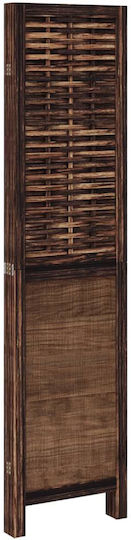vidaXL Decorative Room Divider Wooden with 4 Panels 140x160cm