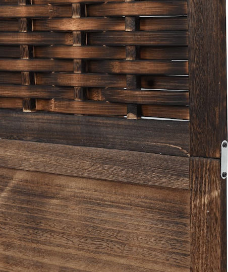 vidaXL Decorative Room Divider Wooden with 4 Panels 140x160cm