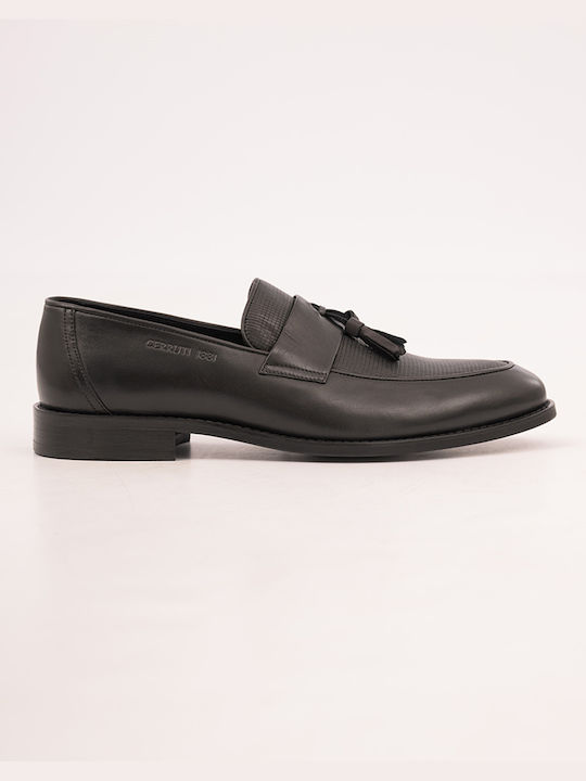 Cerruti Men's Leather Loafers Black