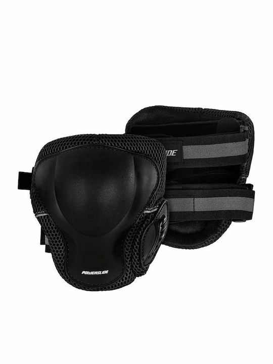Powerslide Pro Men Knee Pads for Rollers Black