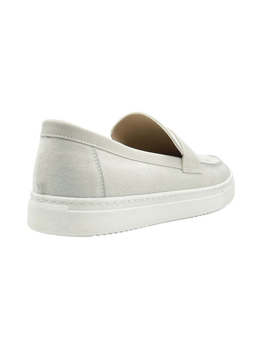 Suede Ανδρικά Loafers σε Γκρι Χρώμα