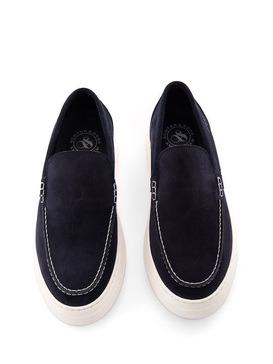 Scotch & Soda Ανδρικά Loafers σε Μπλε Χρώμα