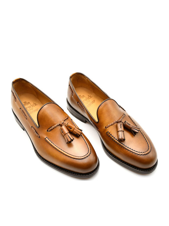 Δερμάτινα Ανδρικά Loafers σε Καφέ Χρώμα