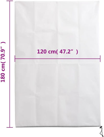 vidaXL 3203550 Покритие За Антифриз Качулка 70гр/м² 1.8x1.2м Бяла