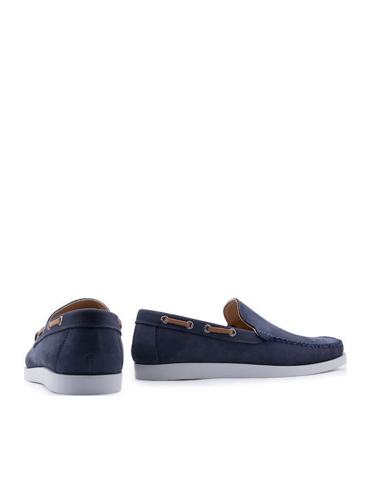 Men's Leather Loafers Blue