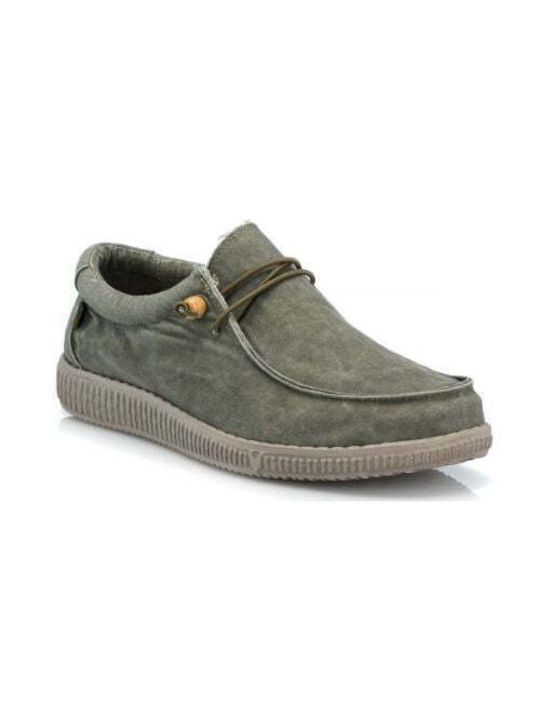 Walk In Pitas Wp150 Wallabi Piele Mocasini barbati in Verde Culori